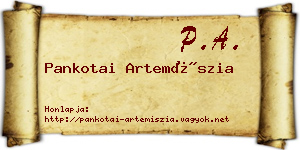 Pankotai Artemíszia névjegykártya
